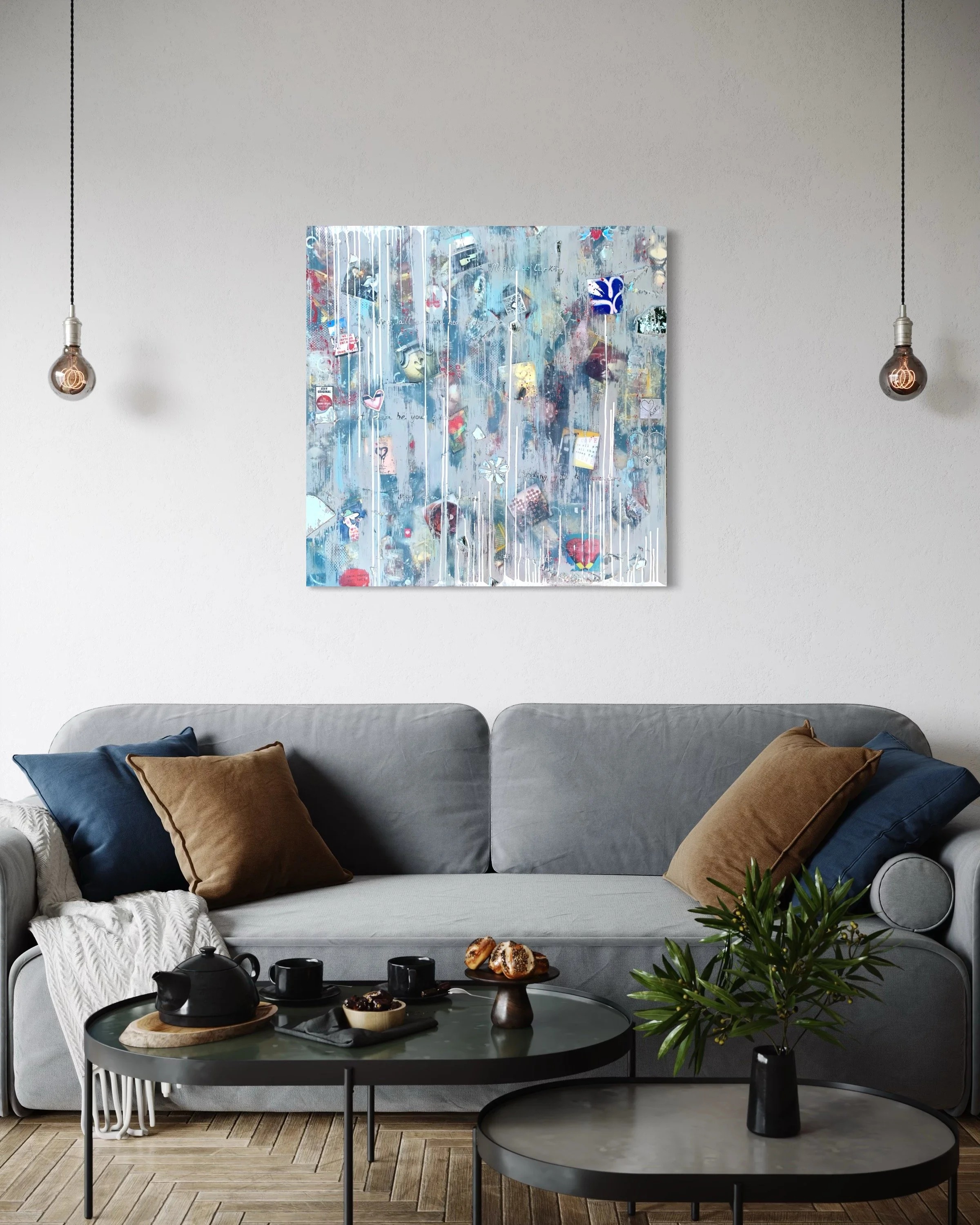 #ispyhearts (40" x 40")