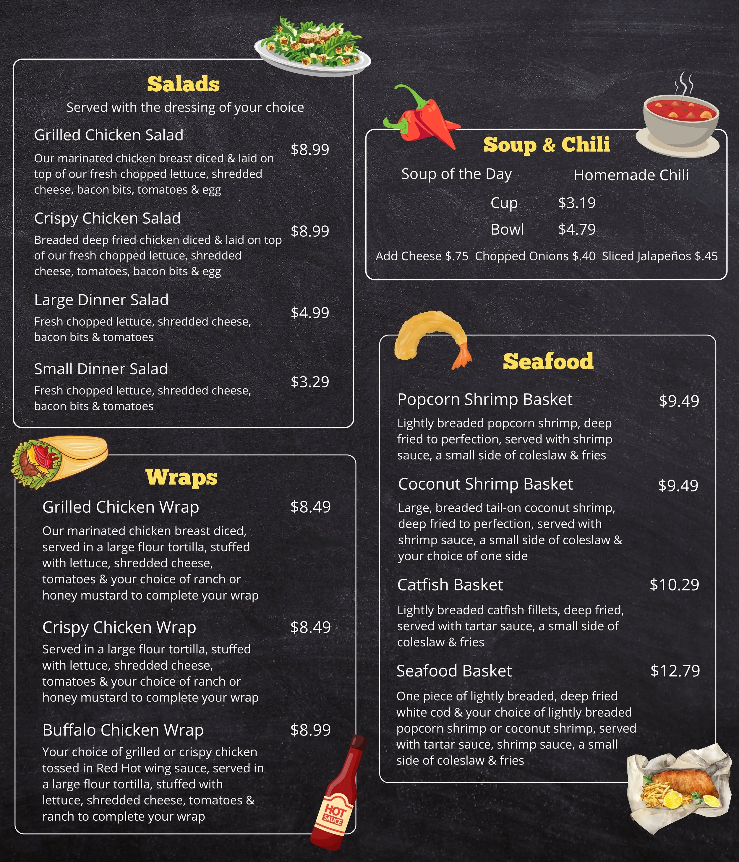 View Full Menu — Blazer's Restaurant