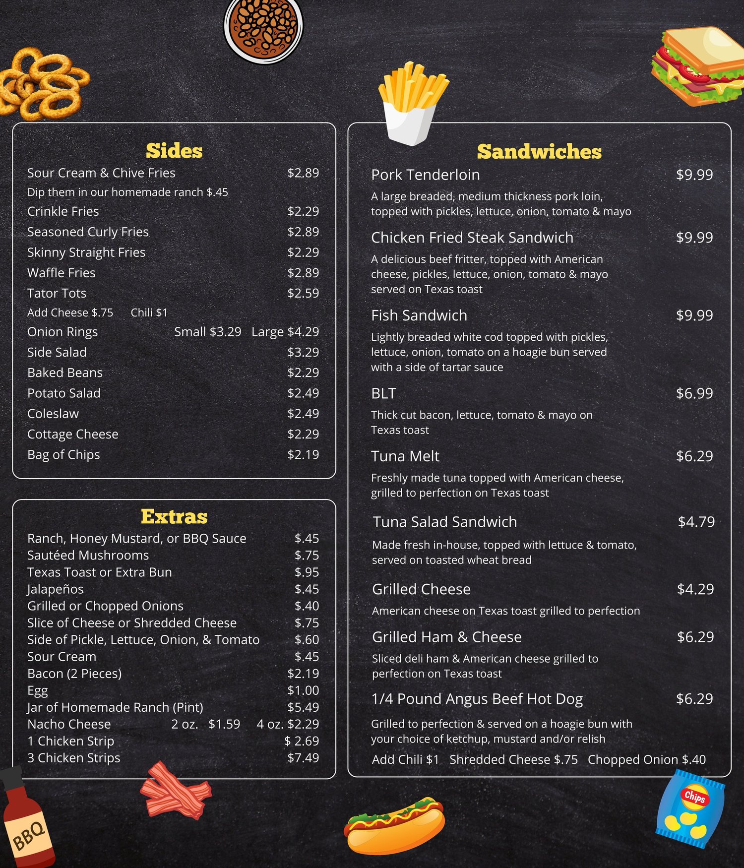 View Full Menu — Blazer's Restaurant