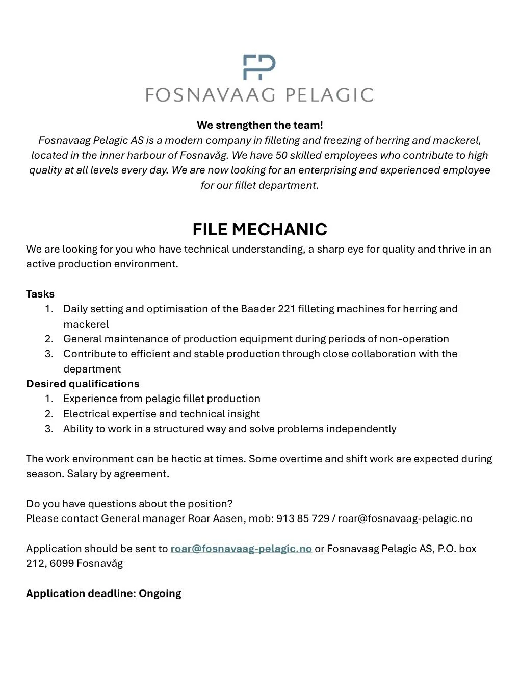 We are hiring