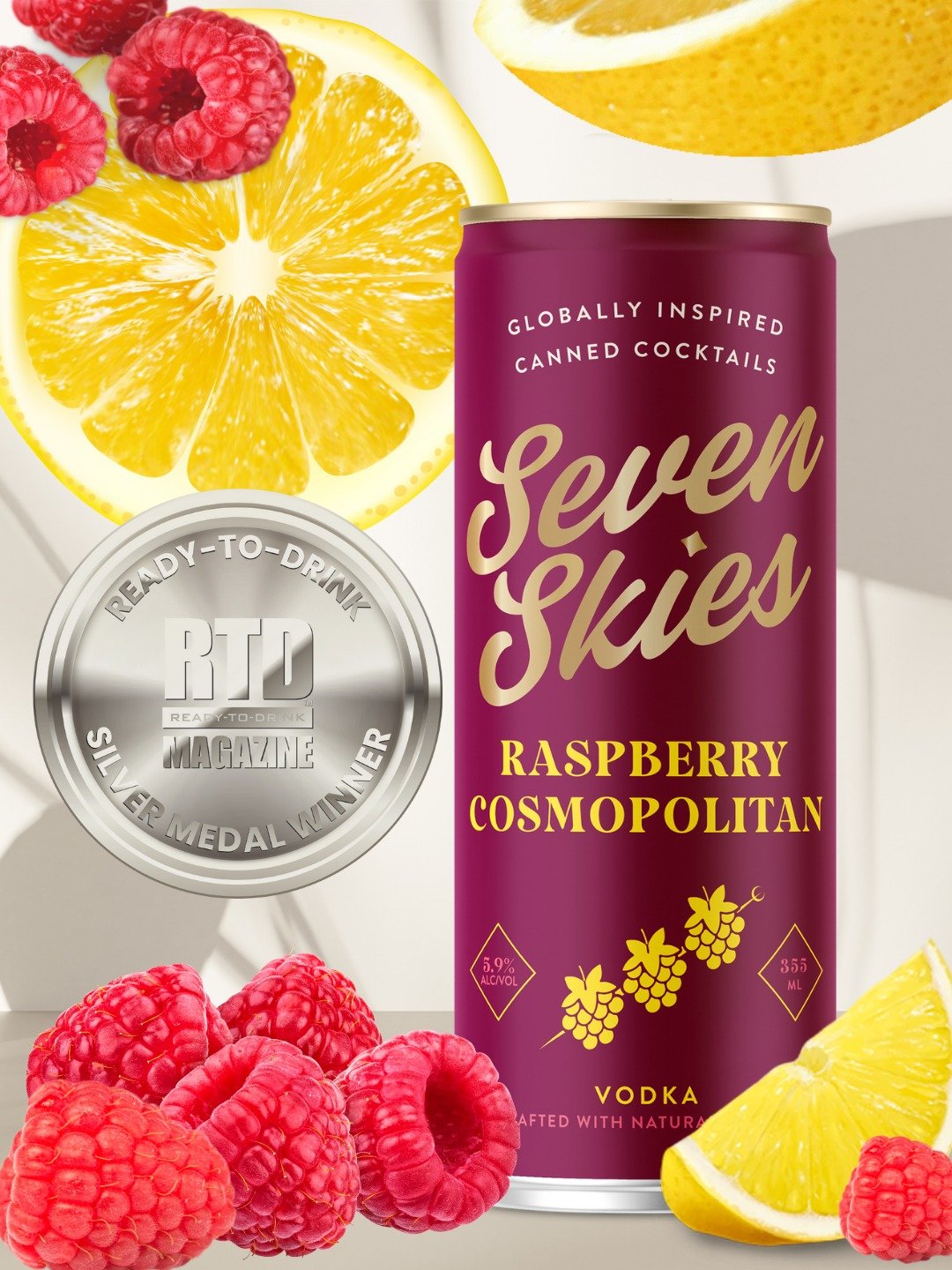 Swipe for the silver-worthy sips 🍋🍓➡️

Our Raspberry Cosmopolitan earned Silver from RTD Magazine, and the panel had a lot to say&mdash;from its vibrant ros&eacute; color to bright berry aroma and that perfectly balanced sweet-tart finish.

👉 Swip
