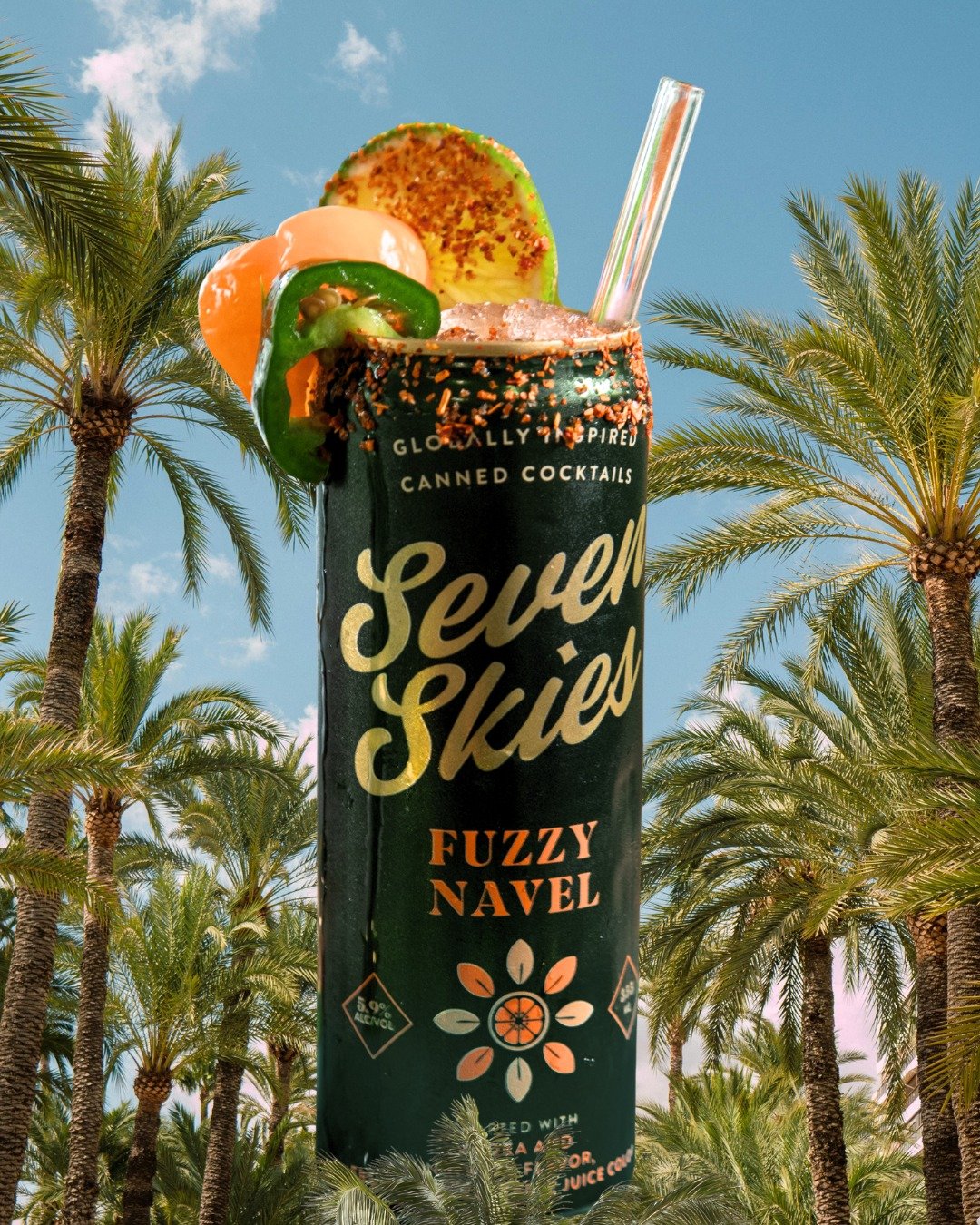 We're bringing the spice to the Spring break vibes - and so can you&hellip; 🌴🔥

Fuzzy Navel's peachy and orange flavors just got a hot girl upgrade:

🍑 3/4 can Fuzzy Navel
🔥 3/4 oz Belle Isle Honey Habanero Moonshine
🍋 Fresh squeeze of lime
🌶 F