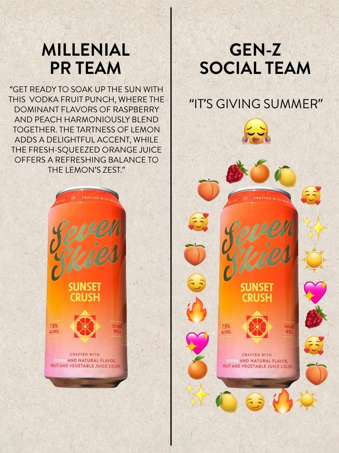 The vibes are unmatched. 🔥

Real spirits.
Bar-quality cocktails.
No fizz. No shortcuts.

Just how it should be! 

#sevenskies #nofizz #realrecipes #sunsetcrush