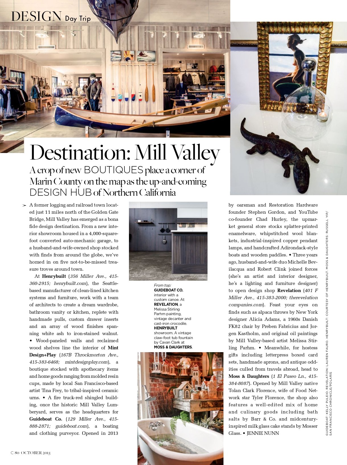 Destination: Mill Valley