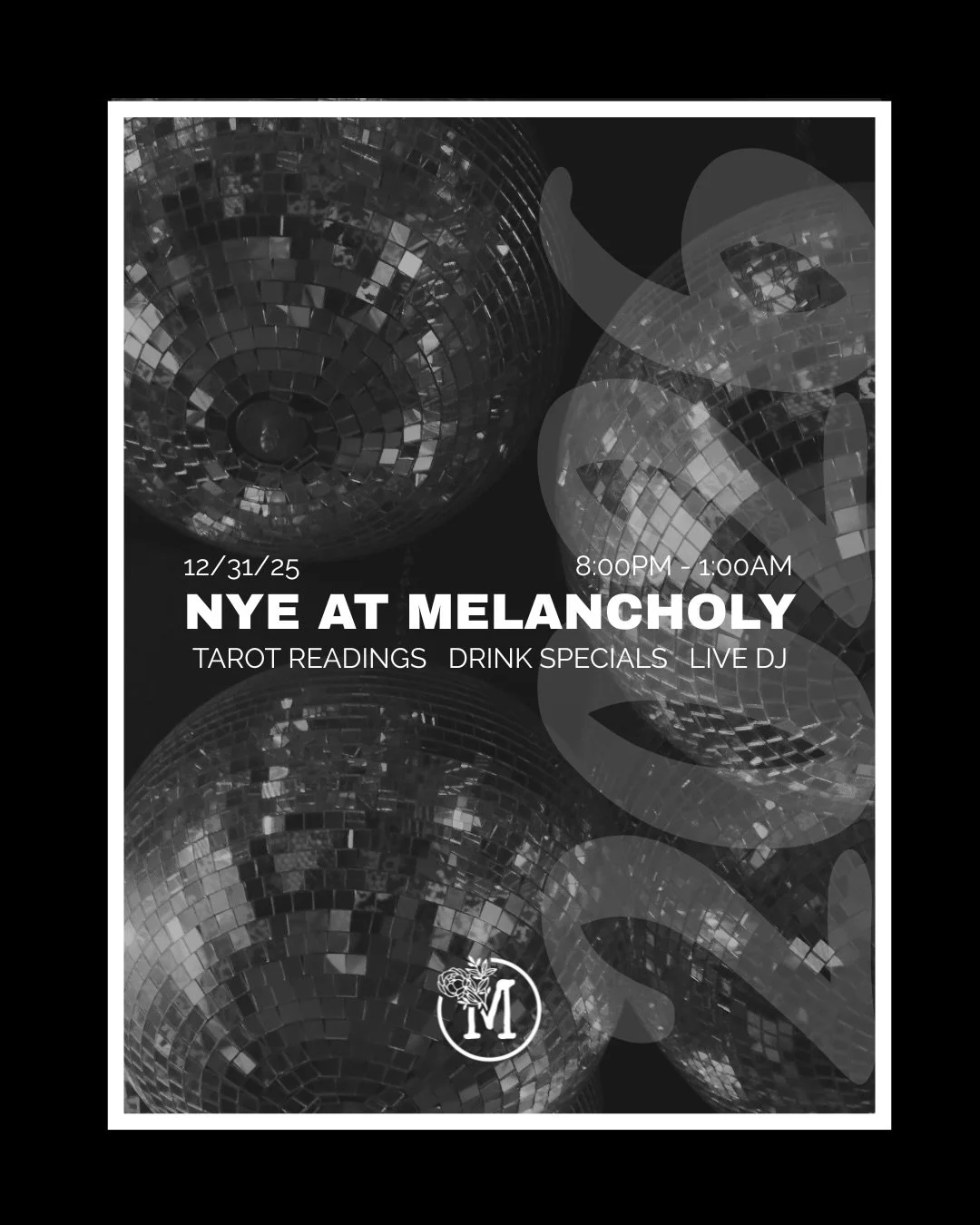 The year is almost over &amp; we are SO ready ring in 2026 in true Melancholy style. ✨ 

The lovely @danielfostersmith will be ushering us into the new year with good vibes &amp; @lighthouseguidance24 will be taking a look into what lies ahead for yo