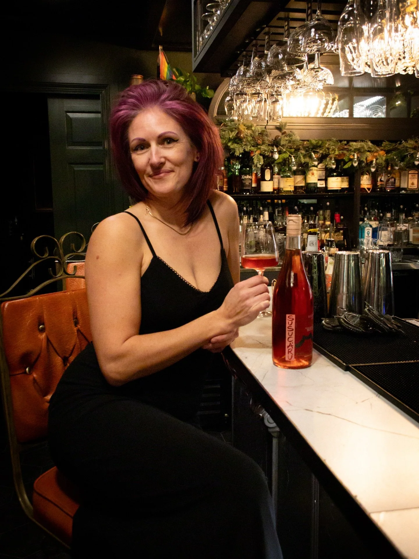 Staff pick! Susucaru Rosato, new to the menu and our lovely Tana&rsquo;s new favorite. This stunning rose from the Northern Valley of Mt. Etna can almost be regarded as a light red; it is powerful, mineral driven &amp; nuanced, and speaks of its volc