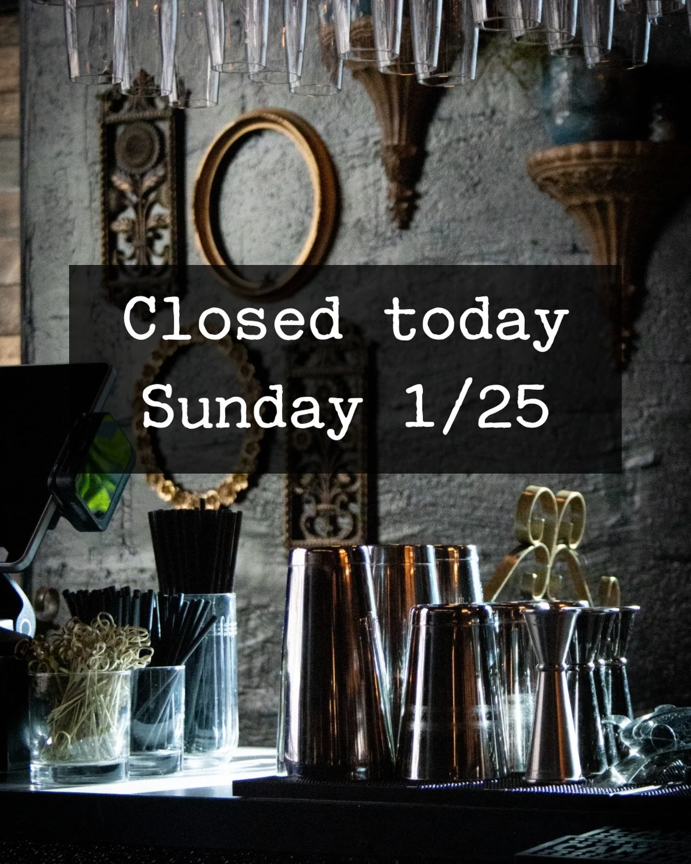 We&rsquo;re closed today for a staff party! 

Back to regular hours tomorrow.