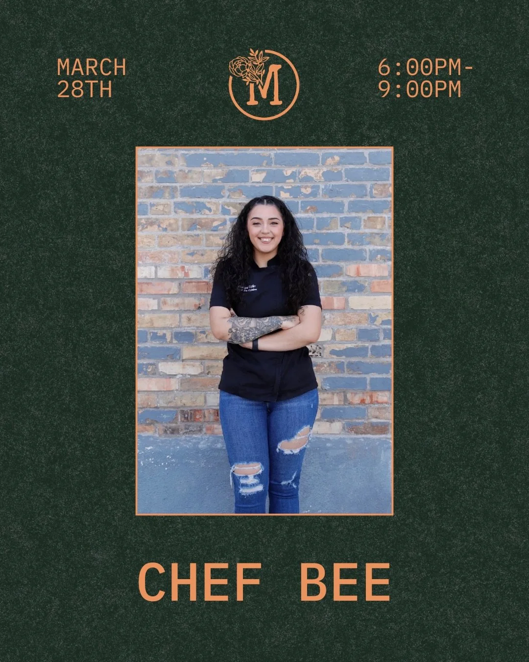 Saturday, March 28th! The lovely Chef Bee is bringing her talent to Melancholy! She&rsquo;ll be serving up tacos, ceviche, flan, &amp; more! 
6:00PM - 9:00PM or sellout. No reservation or rsvp required, just show up hungry! 

#melancholyevents #slcfo