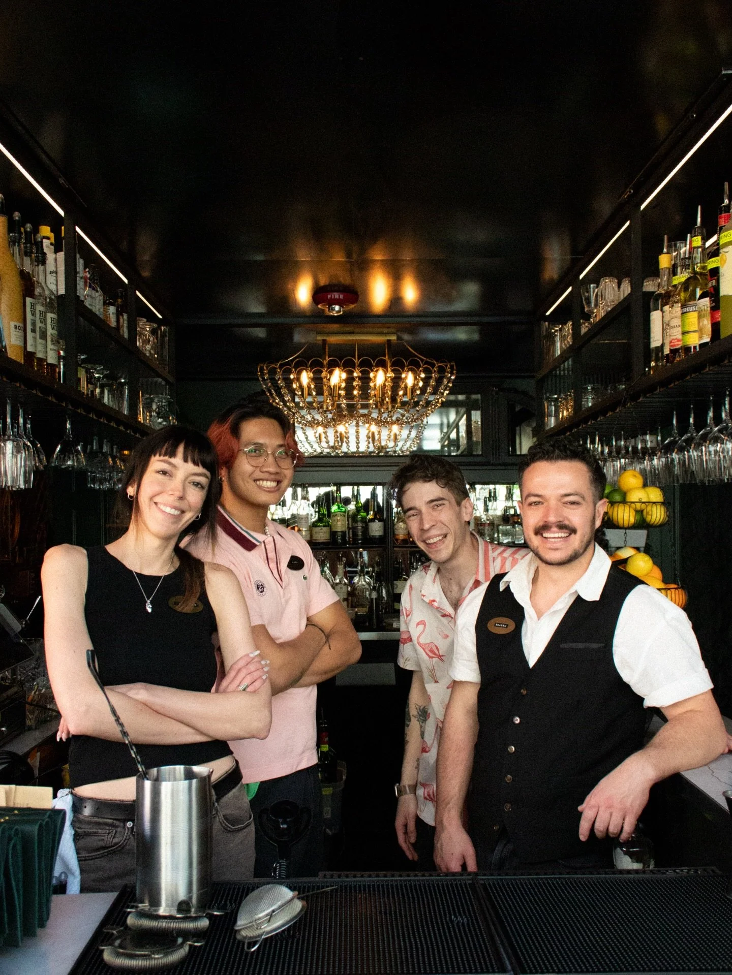 The Friday crew is ready for ya! We&rsquo;re here until 1:00AM! 

#slcwinebar #slcnightlife