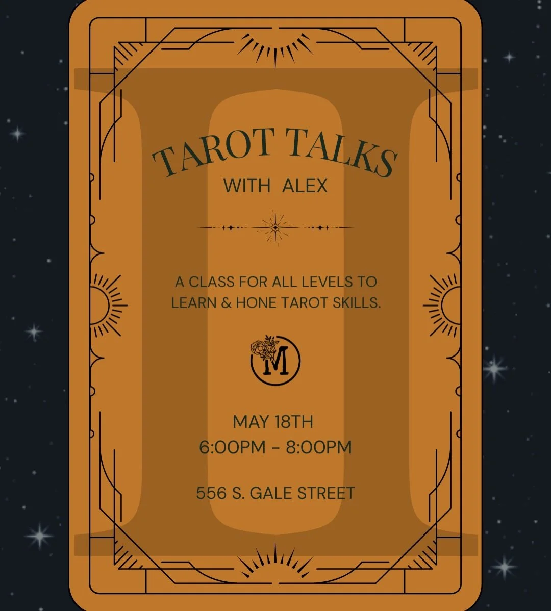 Tarot Talks Part II! Next Monday 6:00PM - 8:00PM the wonderful Alex from @therainbowlighthouseut will be joining us to lead a class for all levels of experience to learn &amp; hone tarot skills. 
Register at link in bio. ✨ 

#slctarotreader #tarotcla
