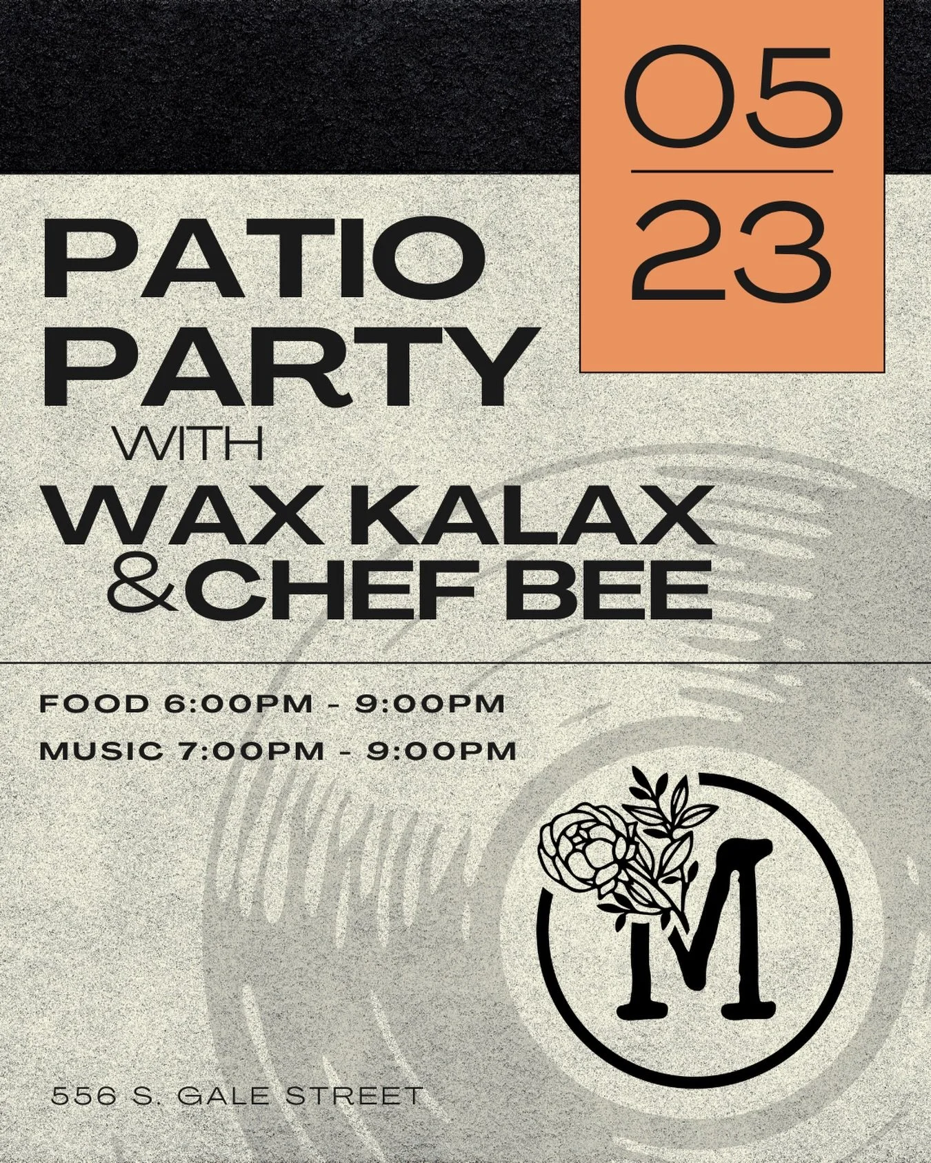We love a good patio party! 
Next up we&rsquo;ve got @waxkalax spinning vinyl &amp; @chefbiancacolin returns to serve up delicious bites! Don&rsquo;t miss this, it&rsquo;ll be a good one. 
05/23 6:00PM - 9:00PM 

#melancholyevents #vinyldj #slcwineba