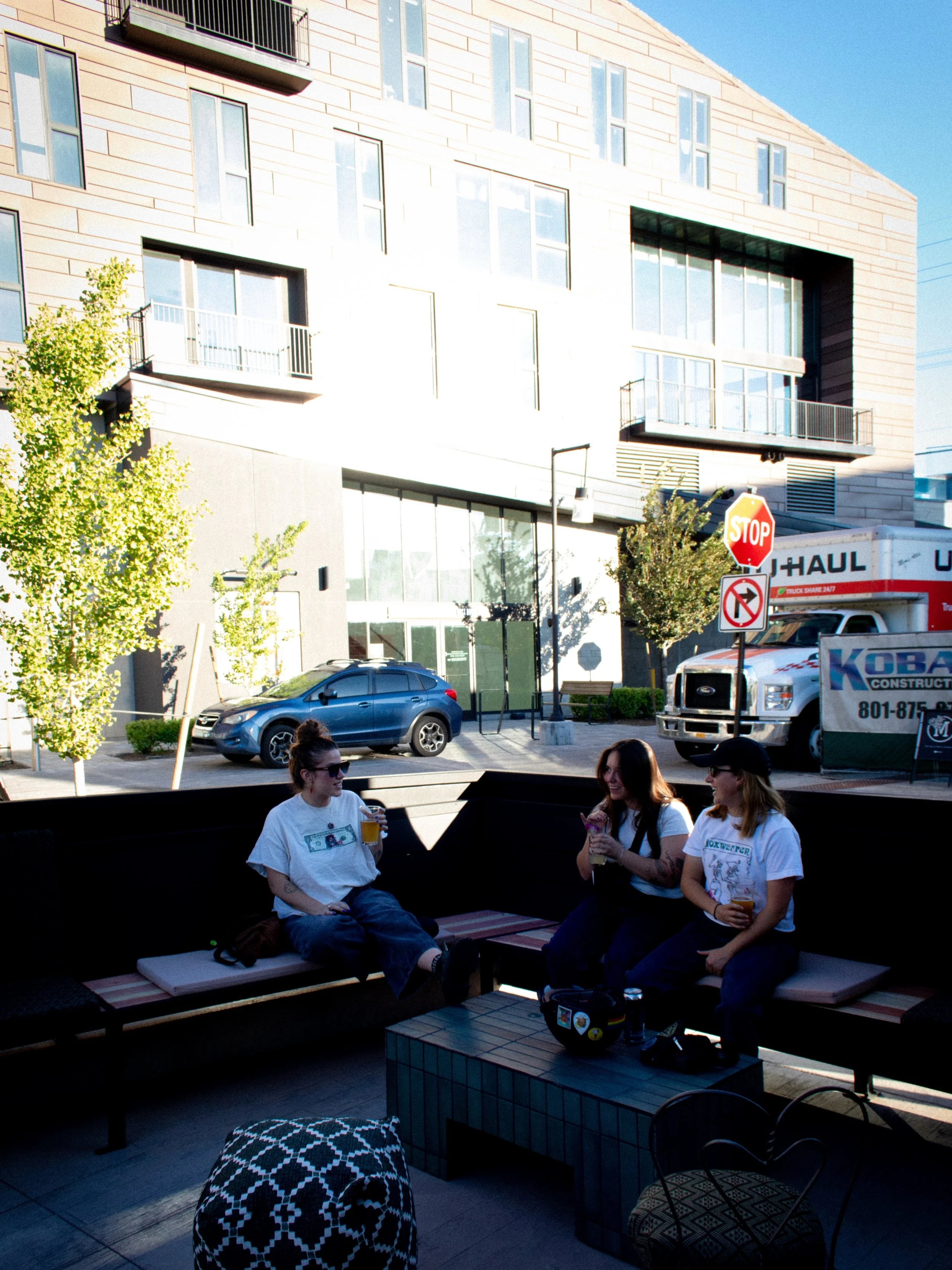 Our patio was made for enjoying drinks with friends, cute pups, &amp; good vibes all around. Come enjoy 🌞 open every day.