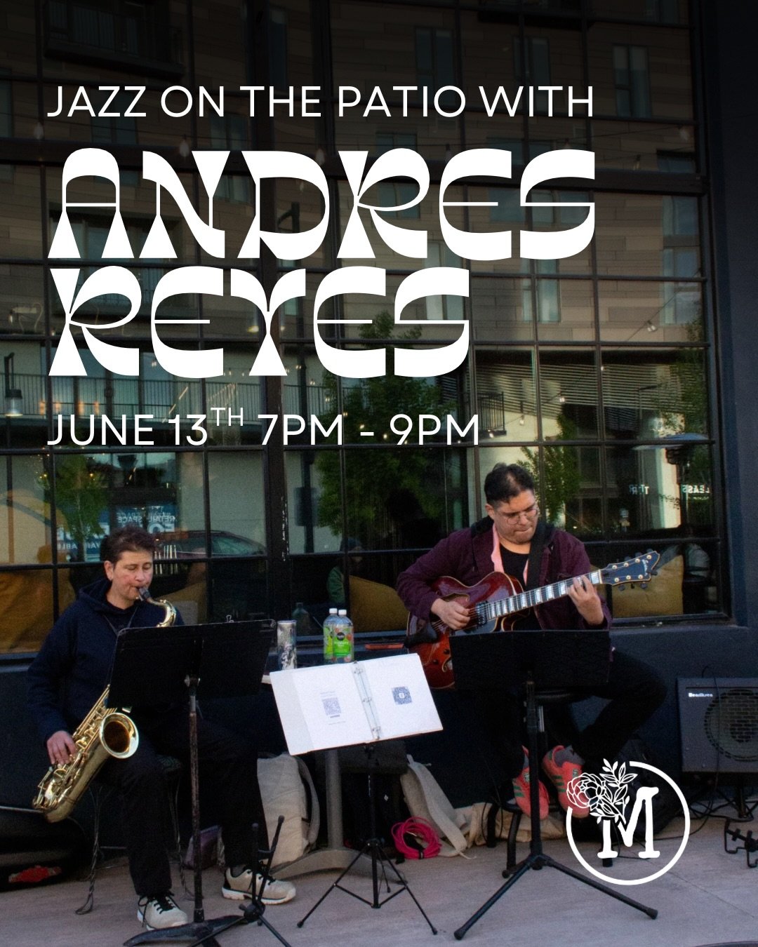 The talented @ondreyes returns June 13th to bring you jazz on the patio! Pairs perfectly with a glass of your favorite wine.
7:00PM - 9:00PM. No cover.