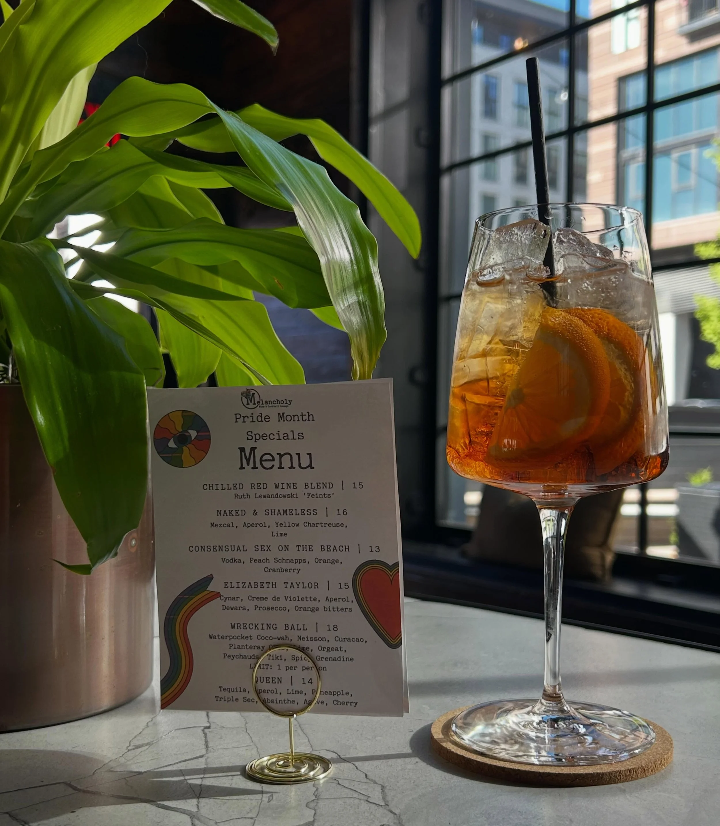 Halfway through the week and we have just the reward. Meet the Elizabeth Taylor, one of our June Pride specials &mdash; Cynar, Dewar&rsquo;s, Aperol, Creme de Violette, Orange bitters and topped with Prosecco. She&rsquo;s complex, a little dramatic a