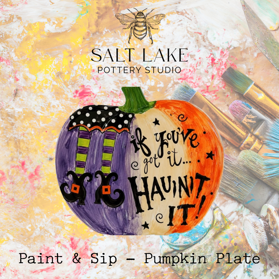 Sip &amp; Paint Pumpkin Dishes