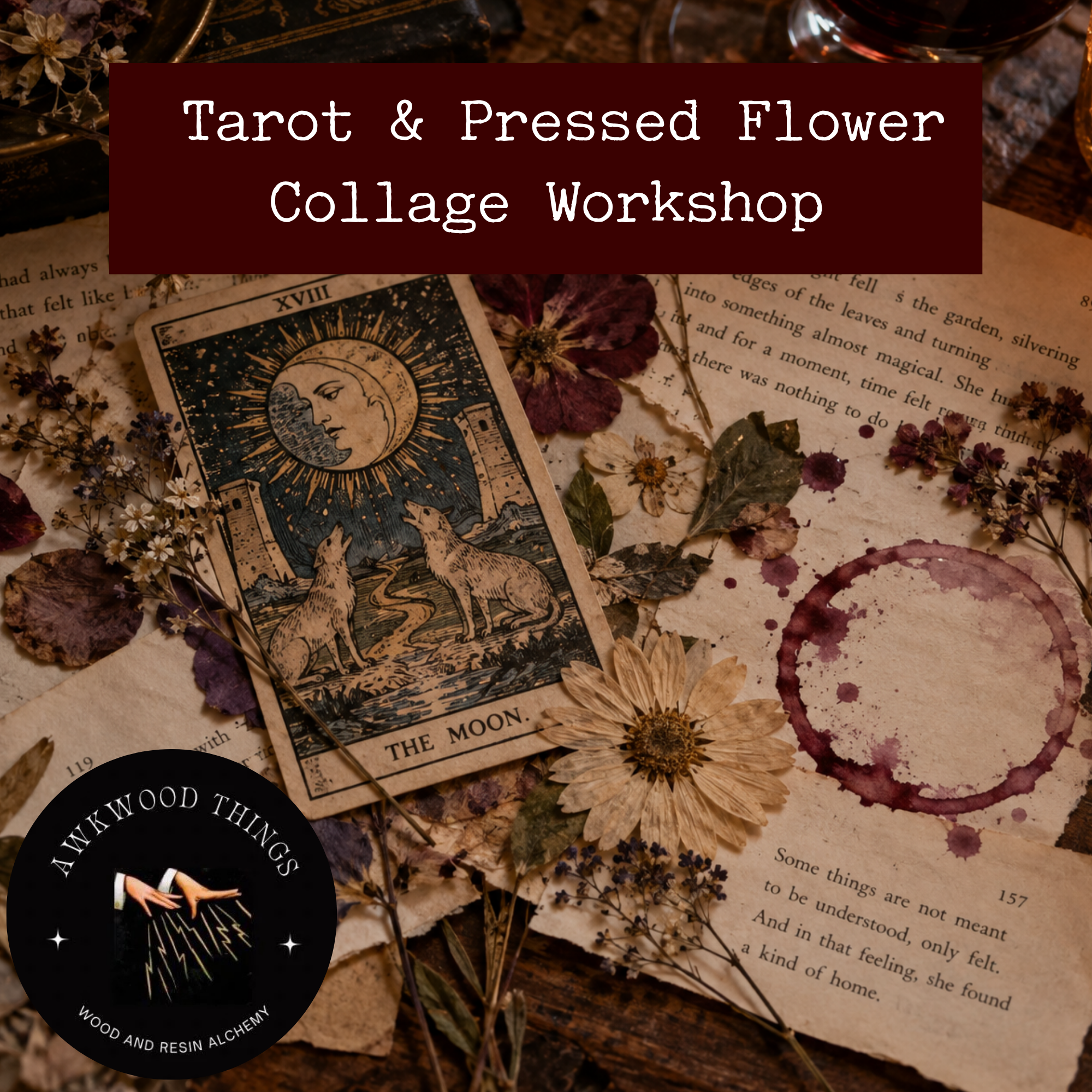 Tarot &amp; Pressed Flower Collage Workshop