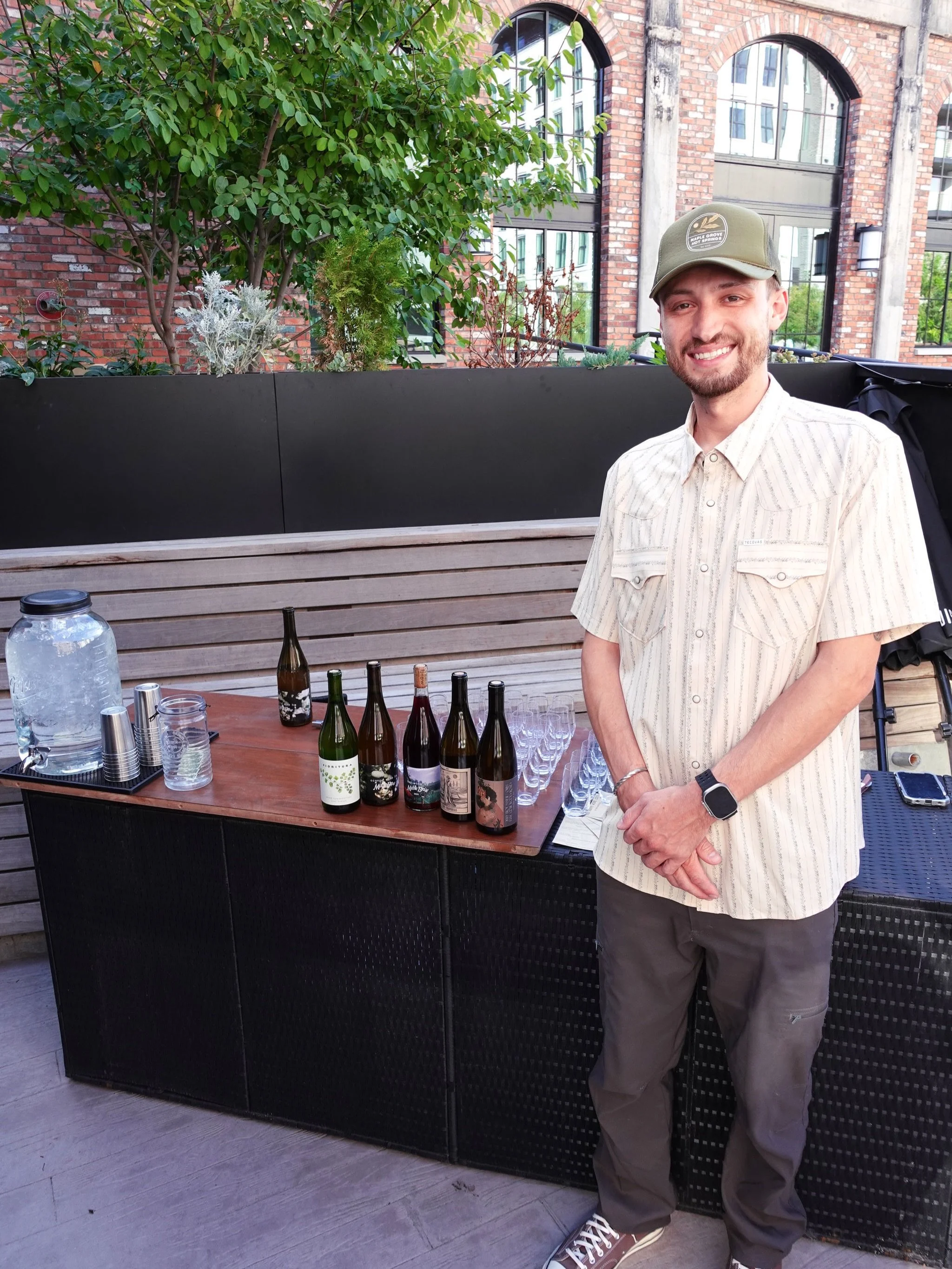 Happy Wine Club was a hit; we love the opportunity to bring new wines to Utah, explore the world of unique &amp; natural wines, and feature some of the best pf the best patio pours. Thanks @happywineclub for making it happen, @sincerelyspaz for crush