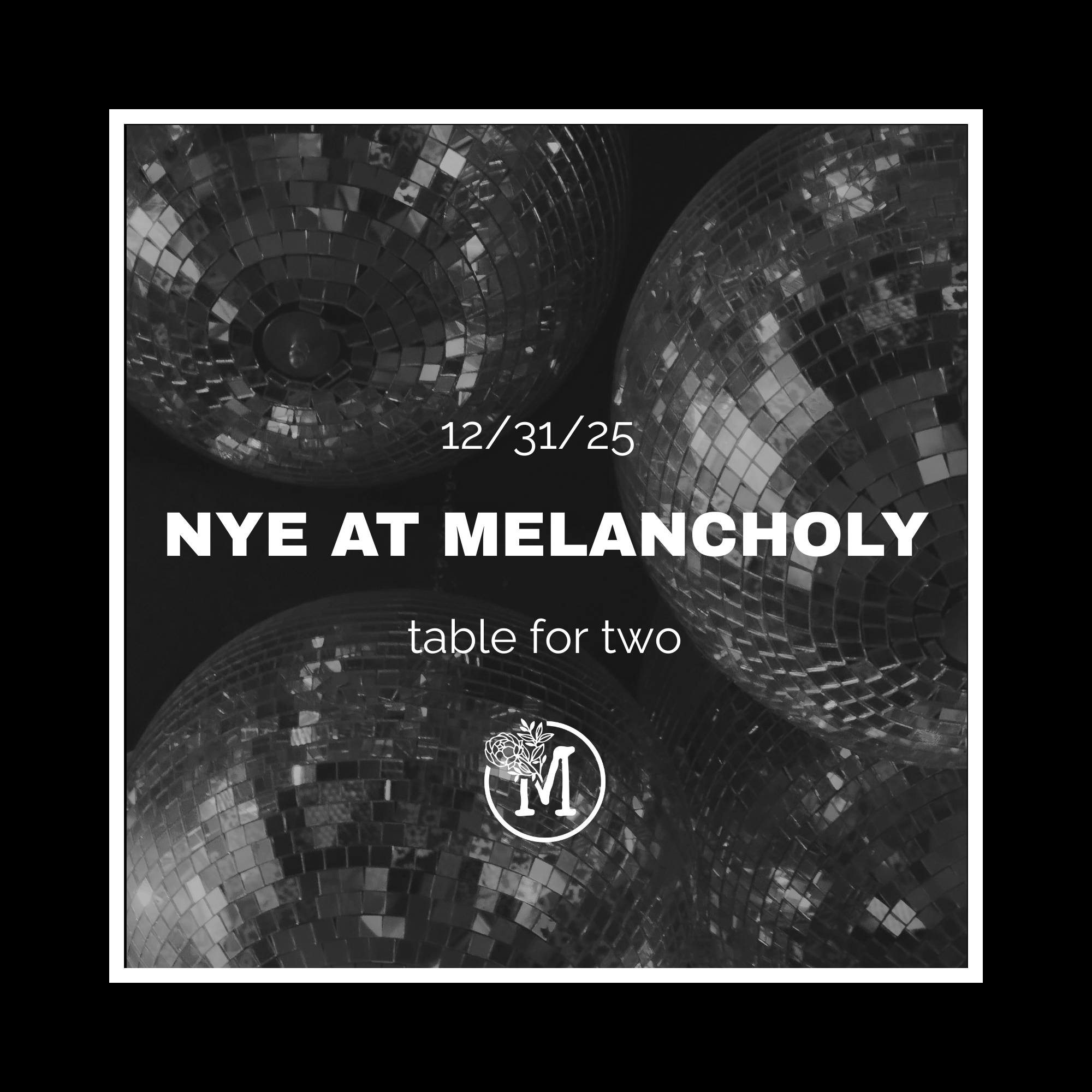 NYE 2026 - 2.5 hour Table Reservation for 2