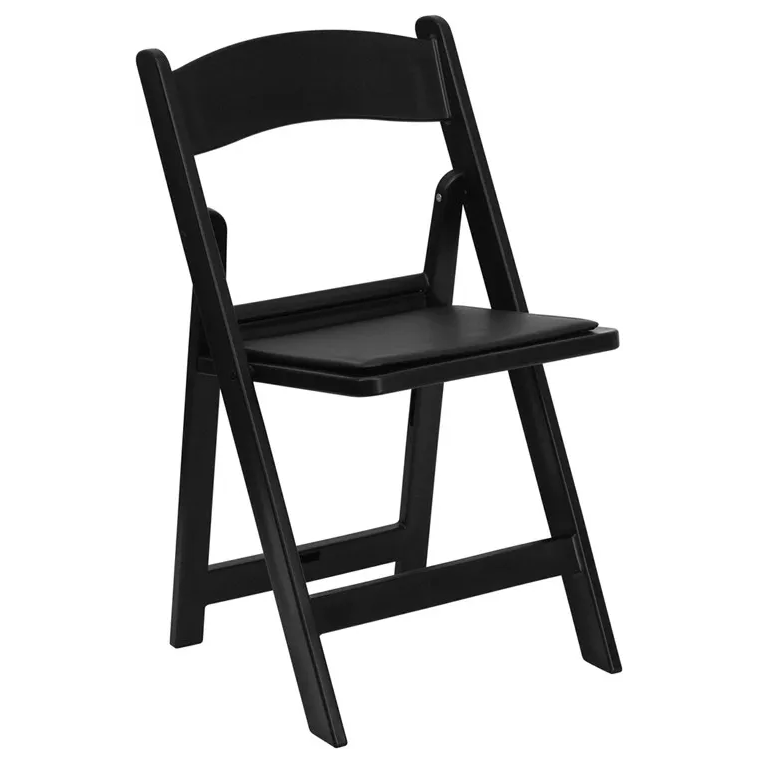 Indianapolis Black Padded Resin Chair Rentals