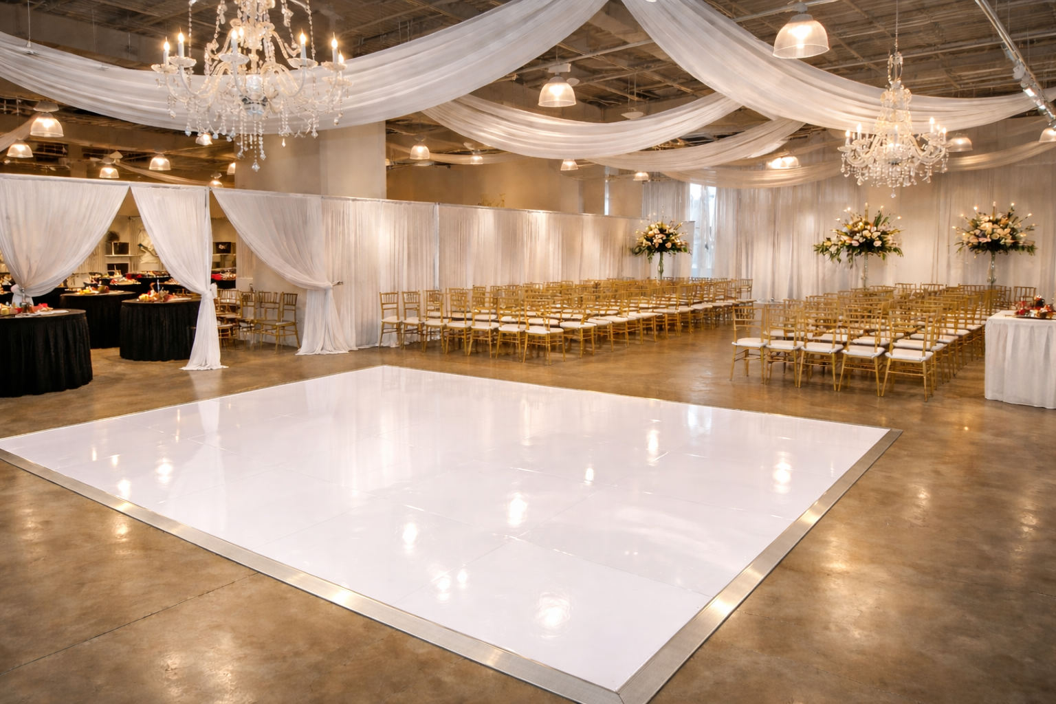 Indianapolis White Dance Floor Rental