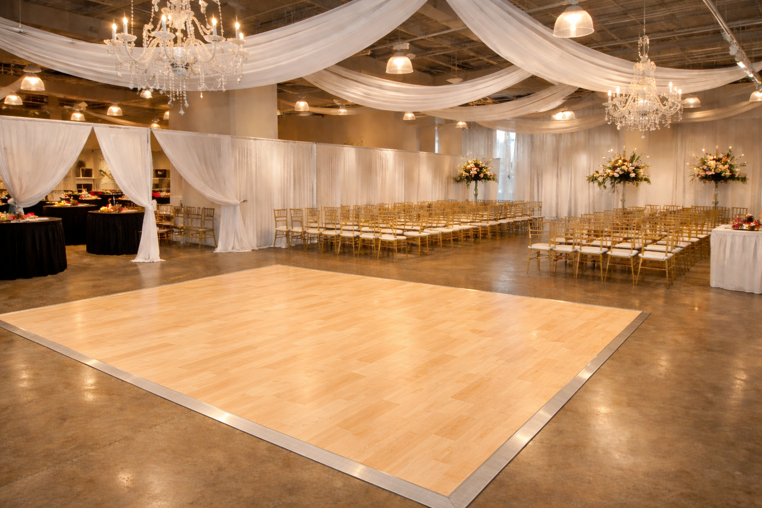 Indianapolis Birch Dance Floor Rental