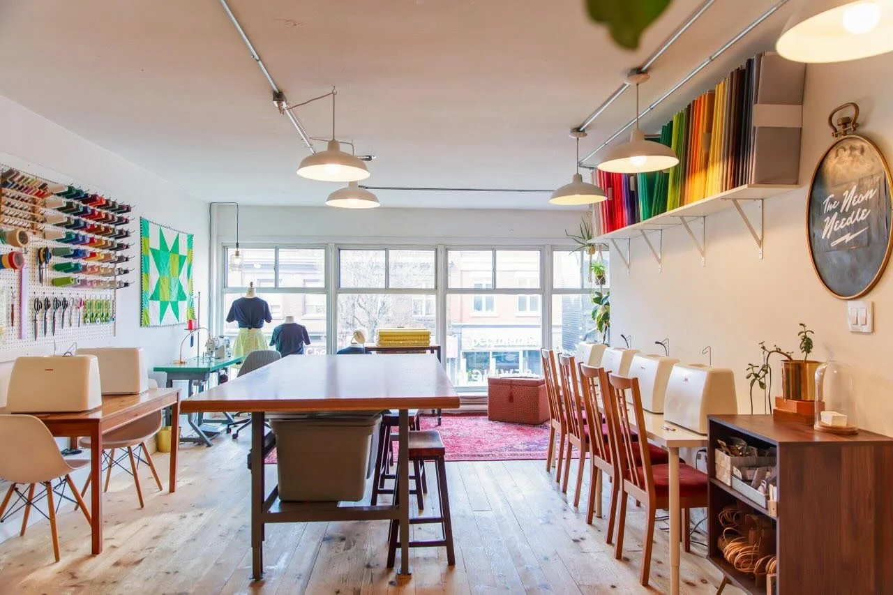 This must be the place.

Where everything is possible.
Inspiration overflows.
And all your sewing dreams come true✨

See you there!

#sewinggoals #torontomade #koreatowntoronto #torontostudio #torontofashion