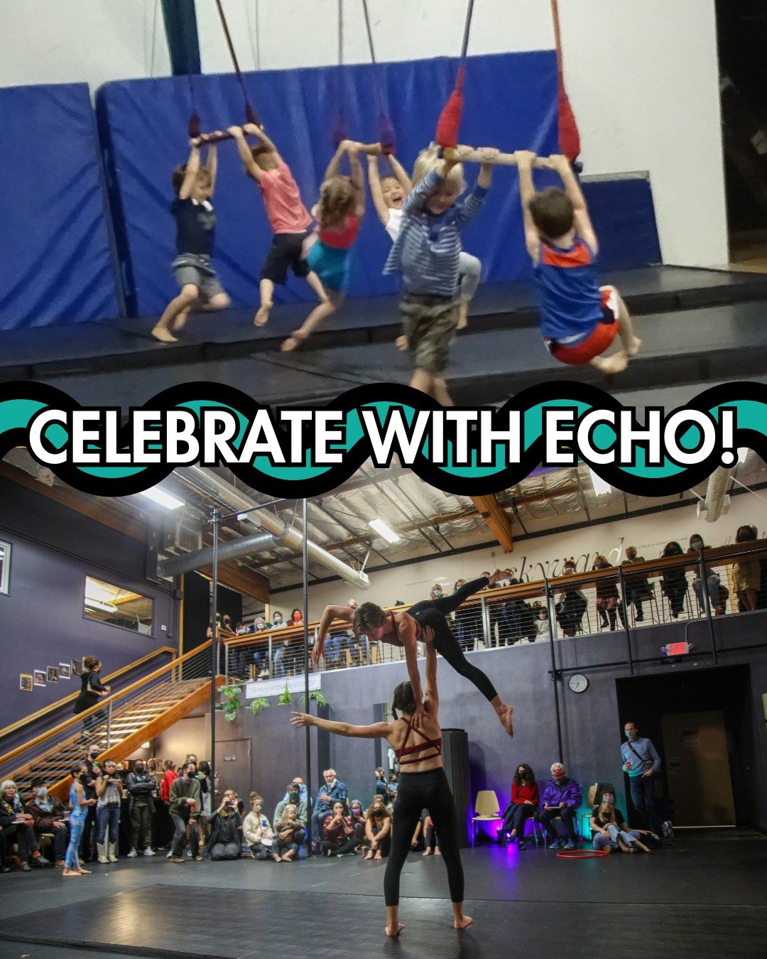 Did you know that you can rent the Echo for private parties? 

Rent Echo Theater and Echo West! Echo West is a great venue for parties, including options for ambient circus performances or circus experiences. Celebrate your next birthday, retirement 