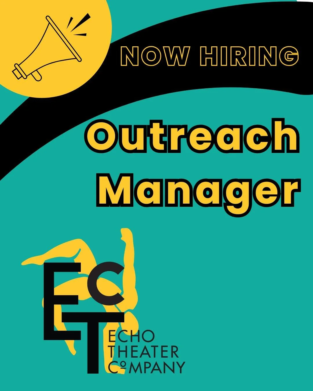 Now hiring....
Outreach Manager

Echo Theater Company seeks an Outreach Manager to lead impactful circus and movement arts programs for underserved youth and communities across Portland. The role manages after-school classes, workshops, field trips, 