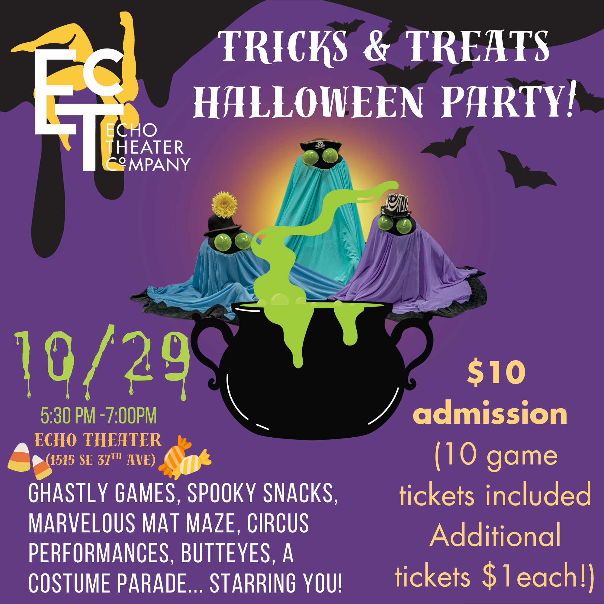 Tricks &amp; Treats - An All Ages Halloween Party!