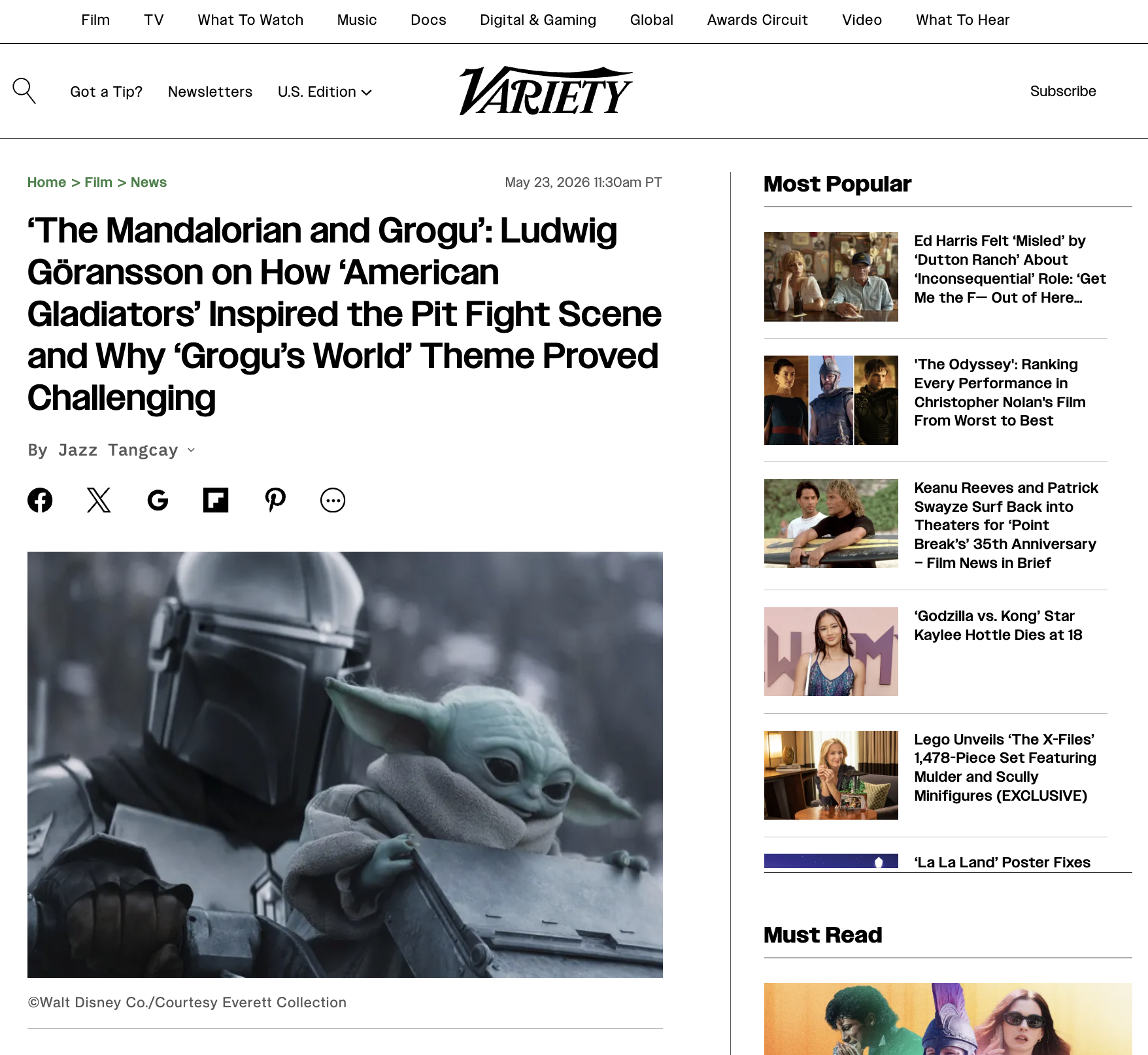 Variety – The Mandalorian
