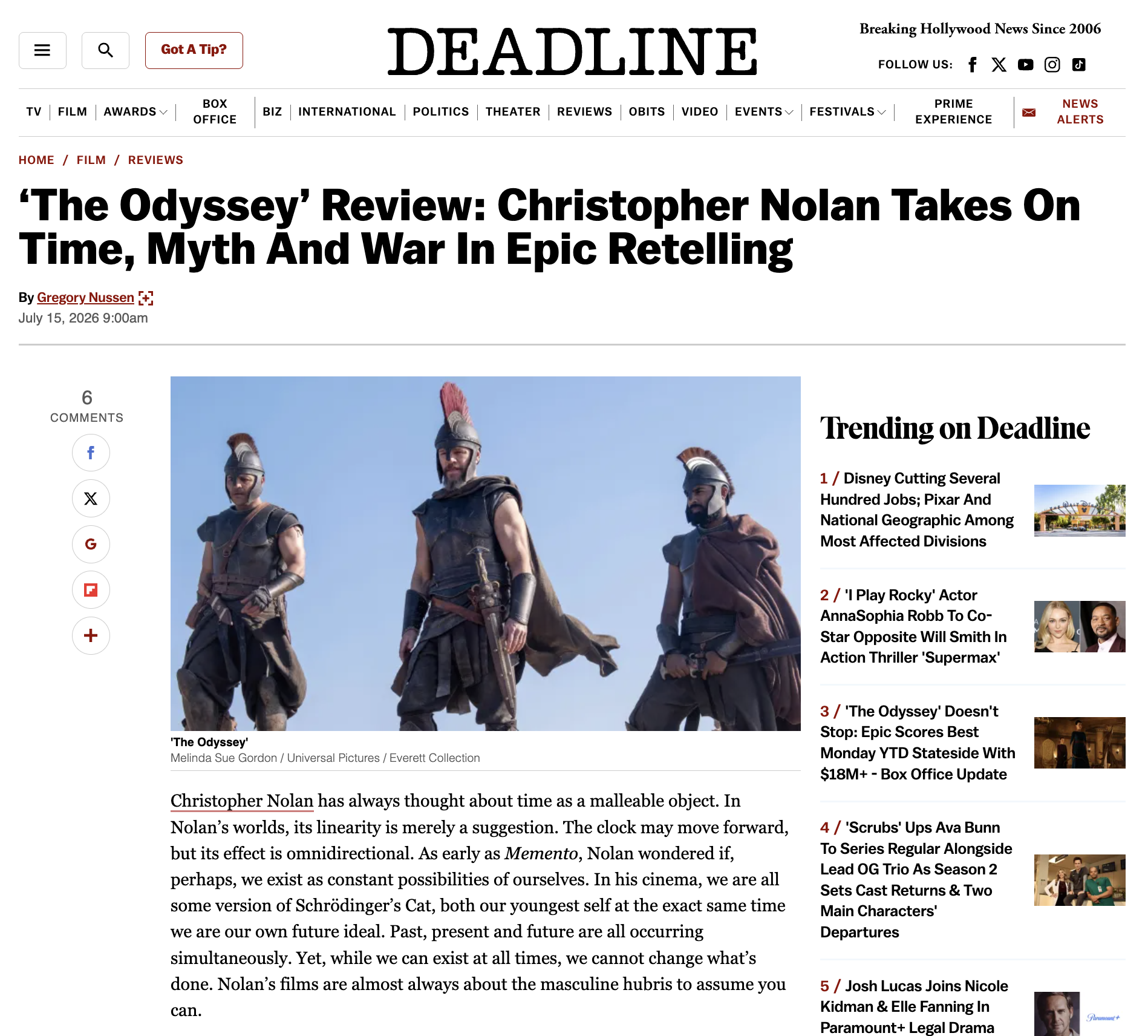Deadline – The Odyssey