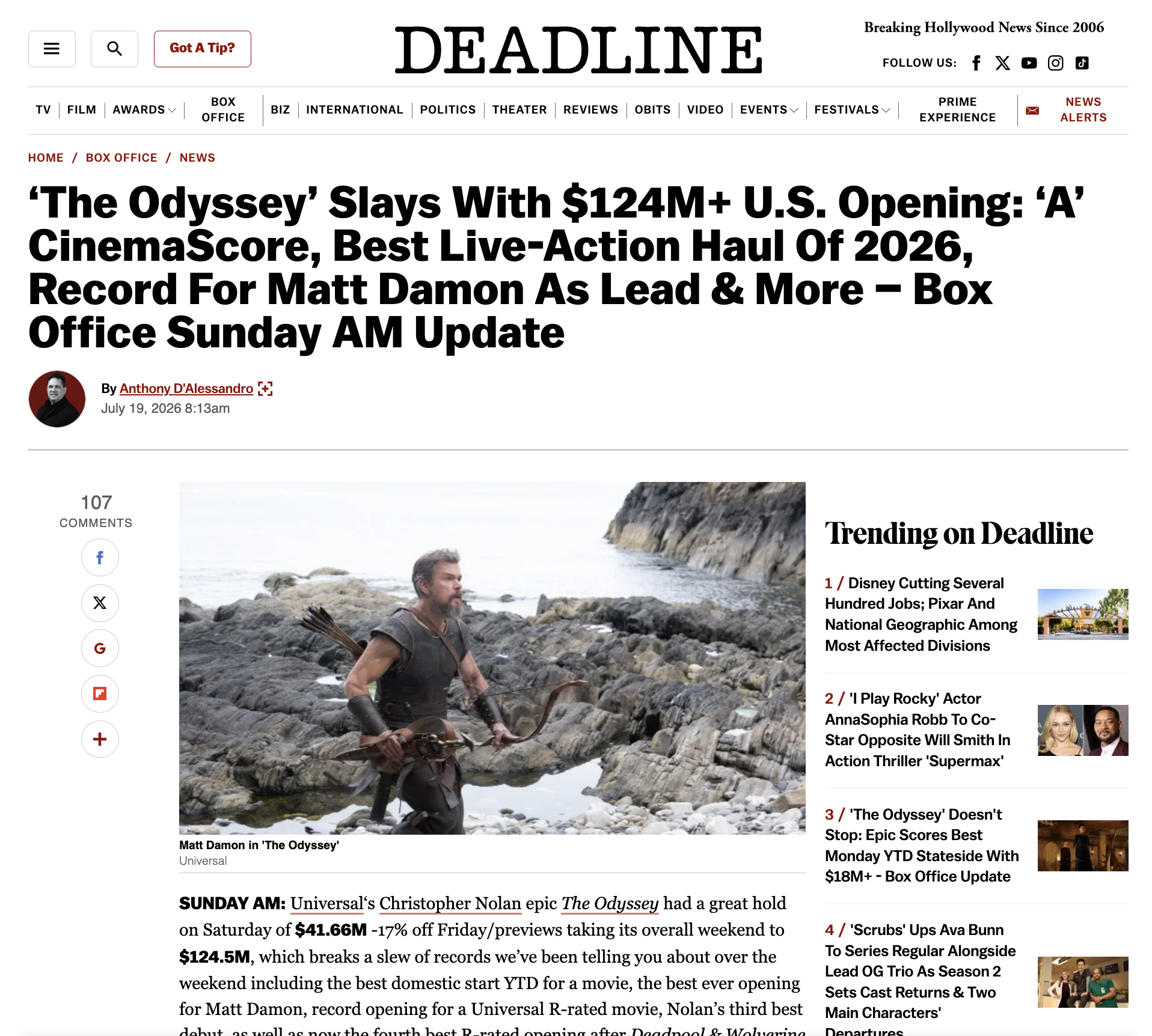 Deadline – The Odyssey