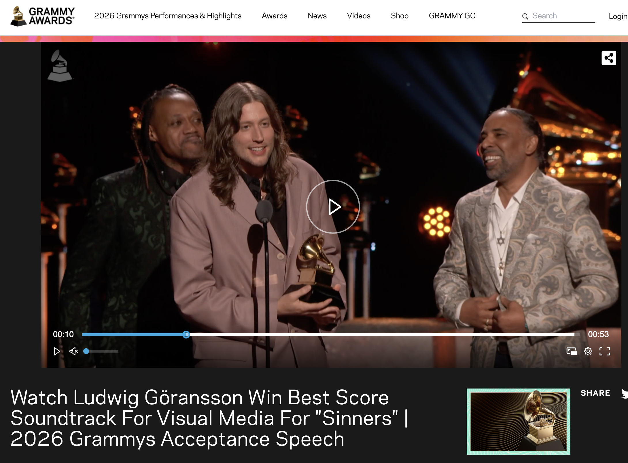 Grammys – Ludwig, Sinners