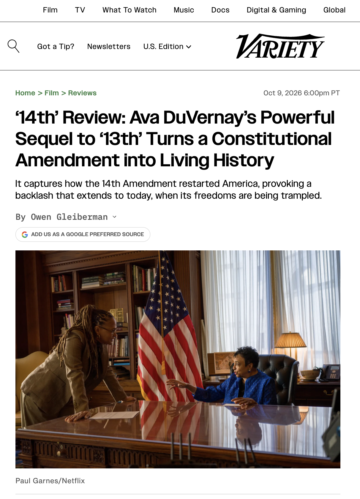 14th – Variety