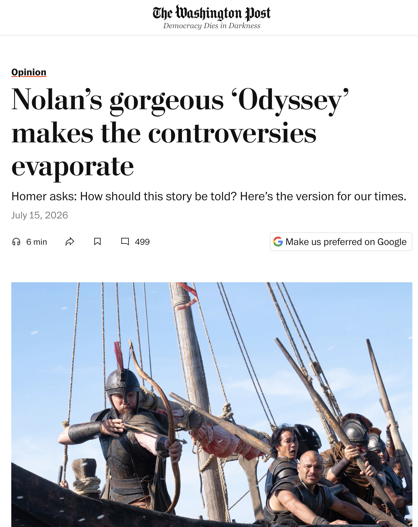 The Washington Post – The Odyssey
