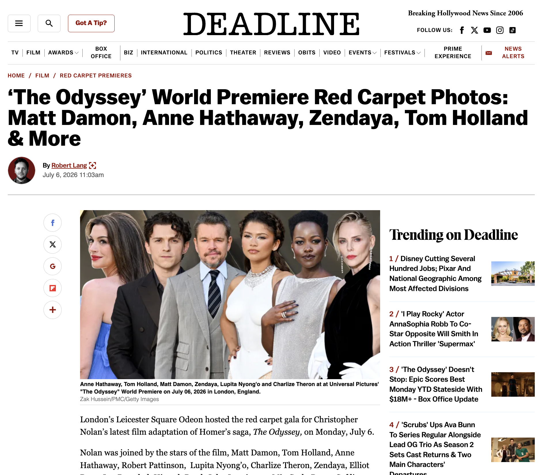Deadline – The Odyssey