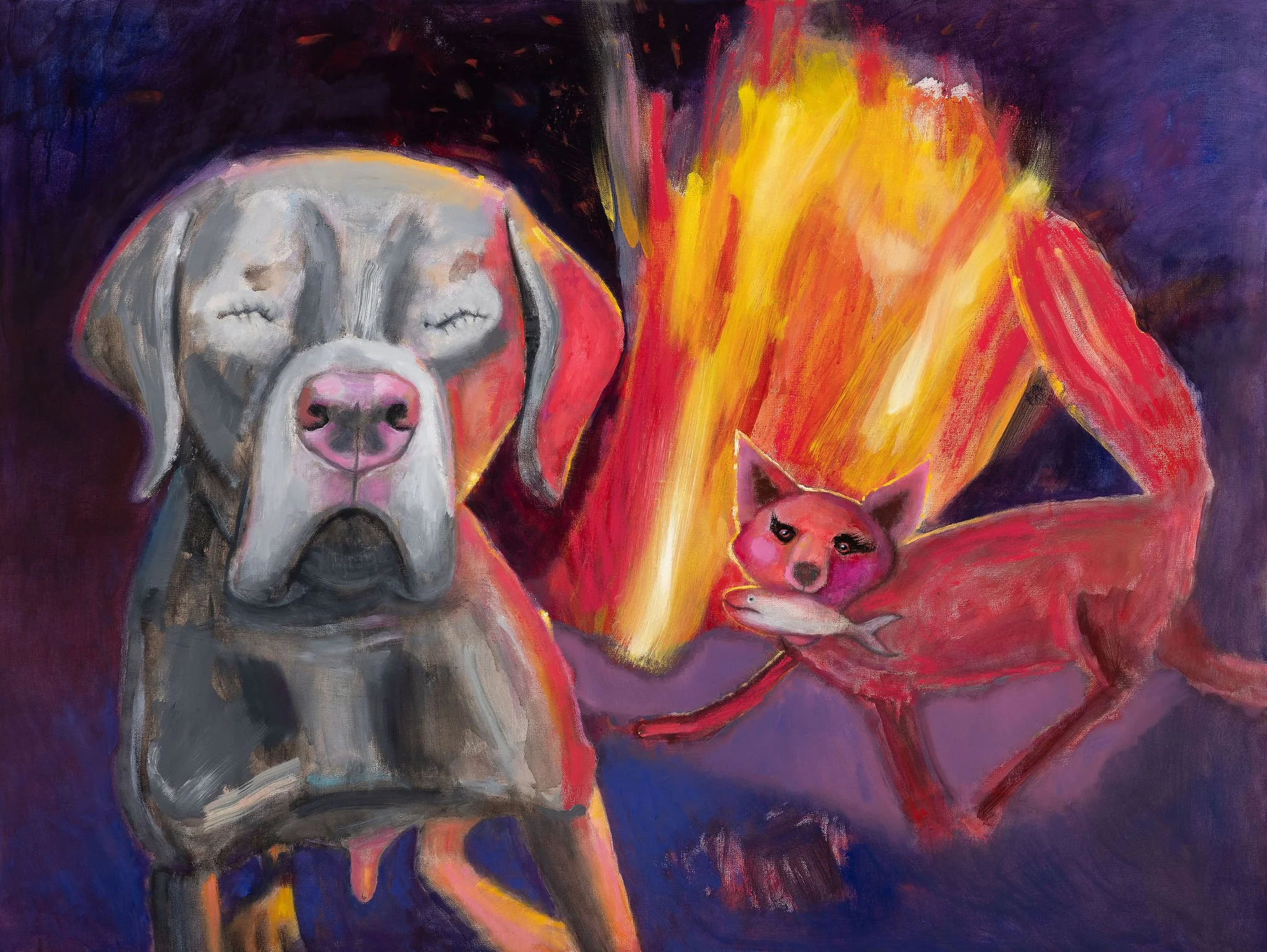 Sharyn_Paul_AWatchDogSeesAll2026OilAcrylic36x48.jpg