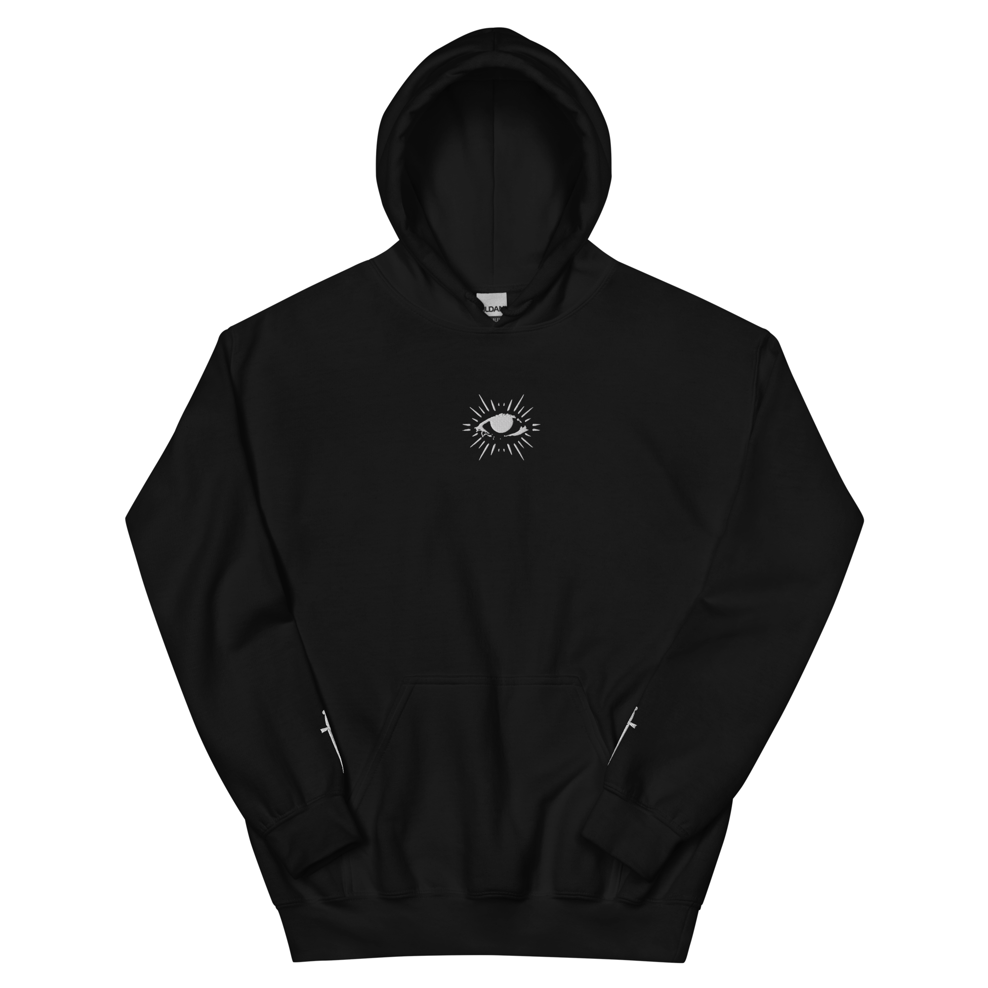 Infinite Eye Hoodie with embroidered eye on chest by Glyph Skate Company