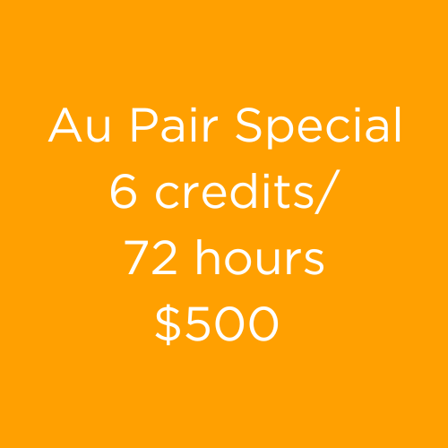 Au Pair Online English Classes, Accredited Courses