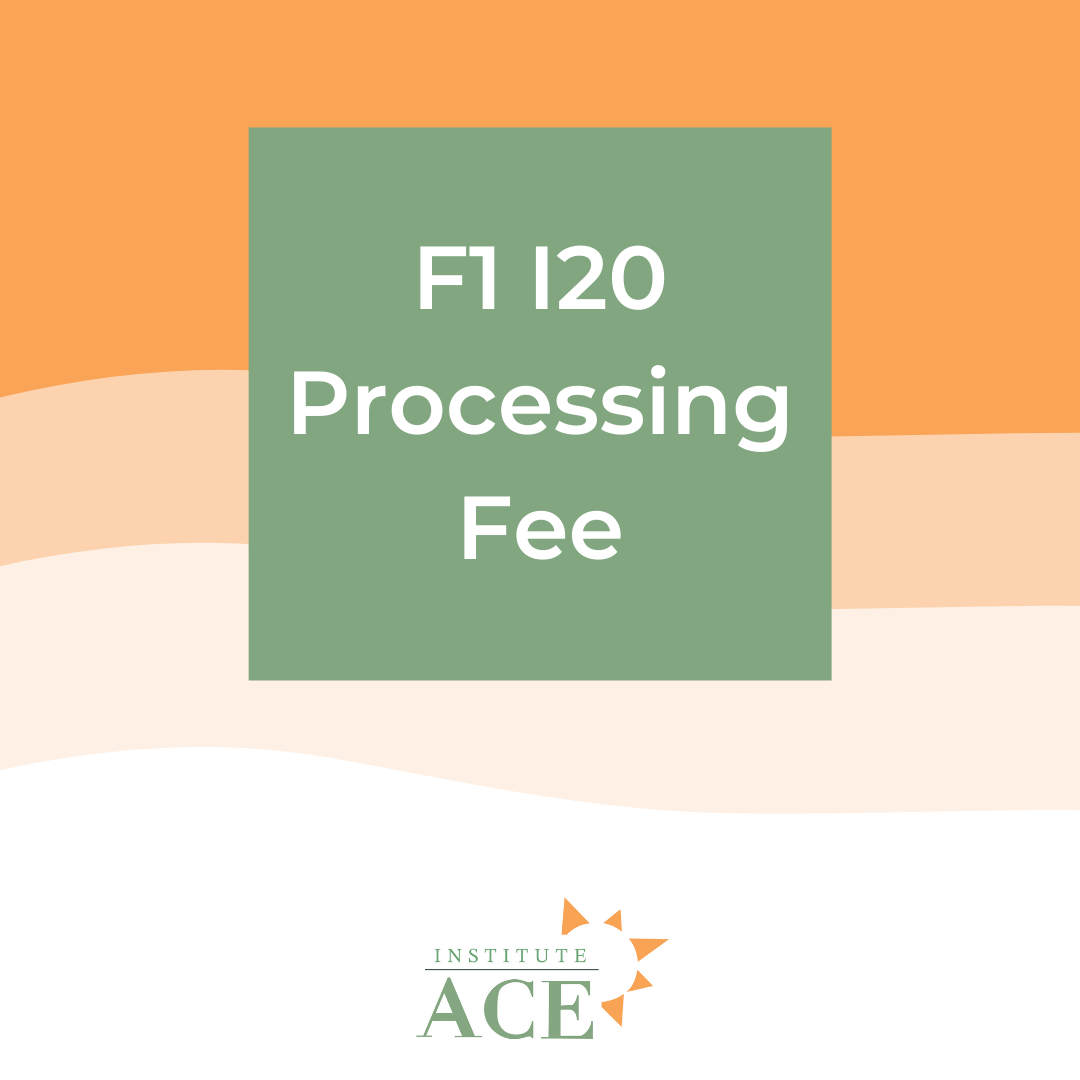 F1 I20 Processing Fee