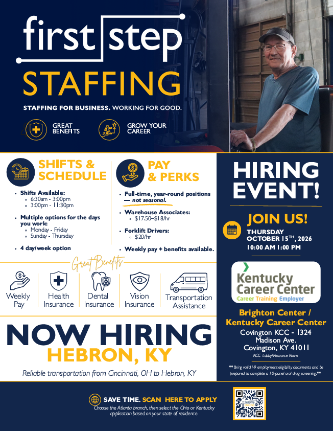 Hiring Event - First Step Staffing