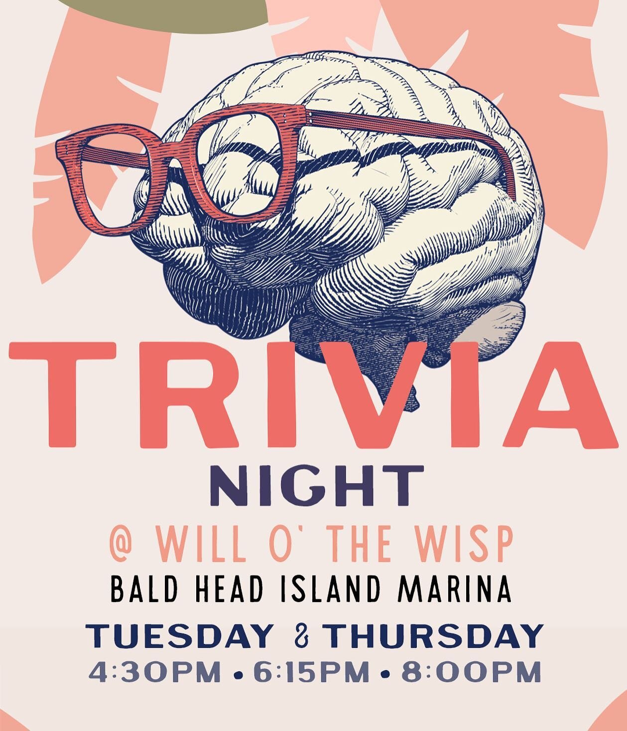 Use your brain and join us for trivia every Tuesday and Thursday all summer long! Make your reservations at the link in our bio and call in to have a pizza ready for you and your crew! #WillOTheWispBHI #UseYourBrain #Trivia #ReservationsRequired #Piz