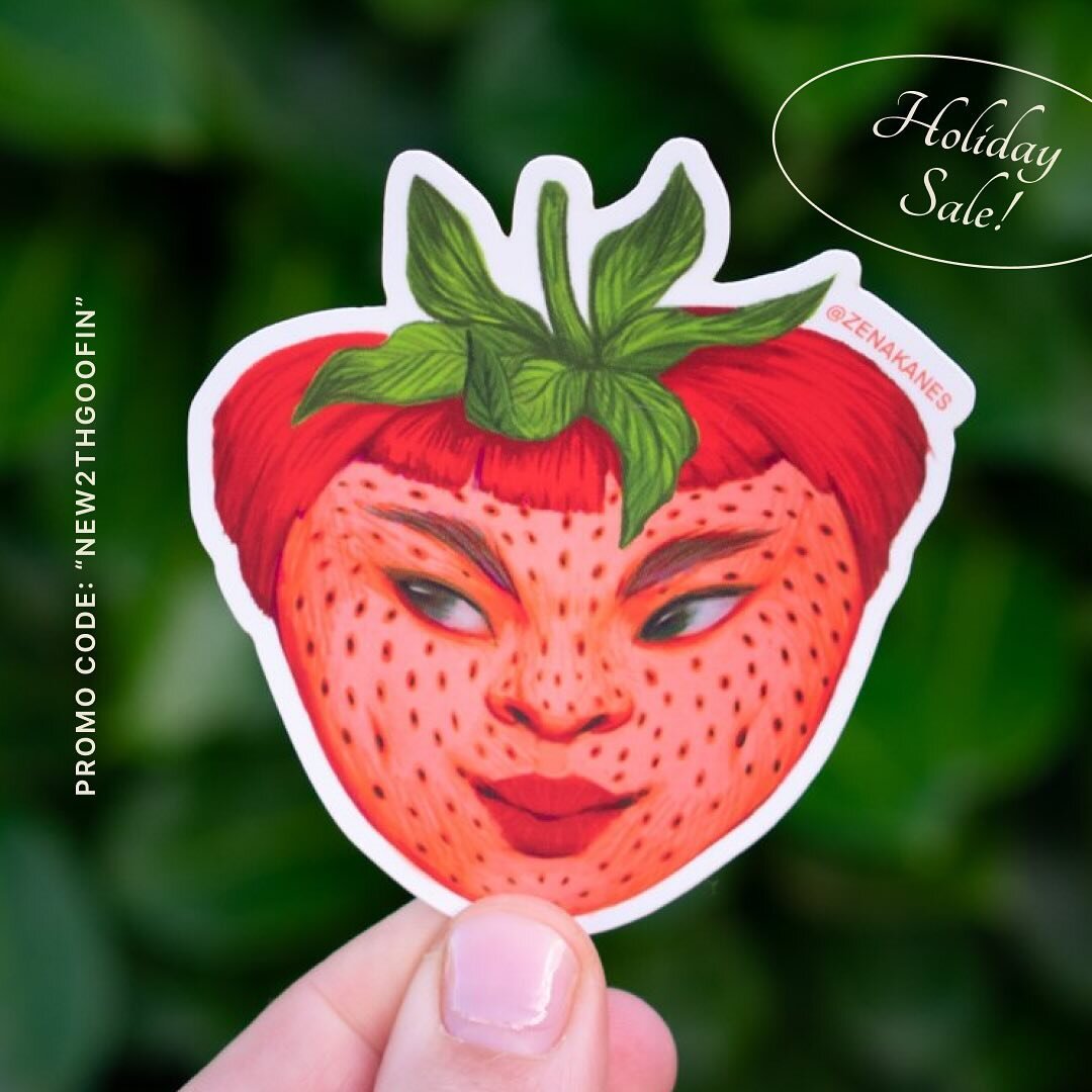 Oh what? Strawberry stickers for sale, too? Holy cow! No way!

Better pick em up while they&rsquo;re still fresh off the vine! And pick up a couple extra of my best sellers along the way

Use promo code NEW2THGOOFIN at check out to get 15% off errath