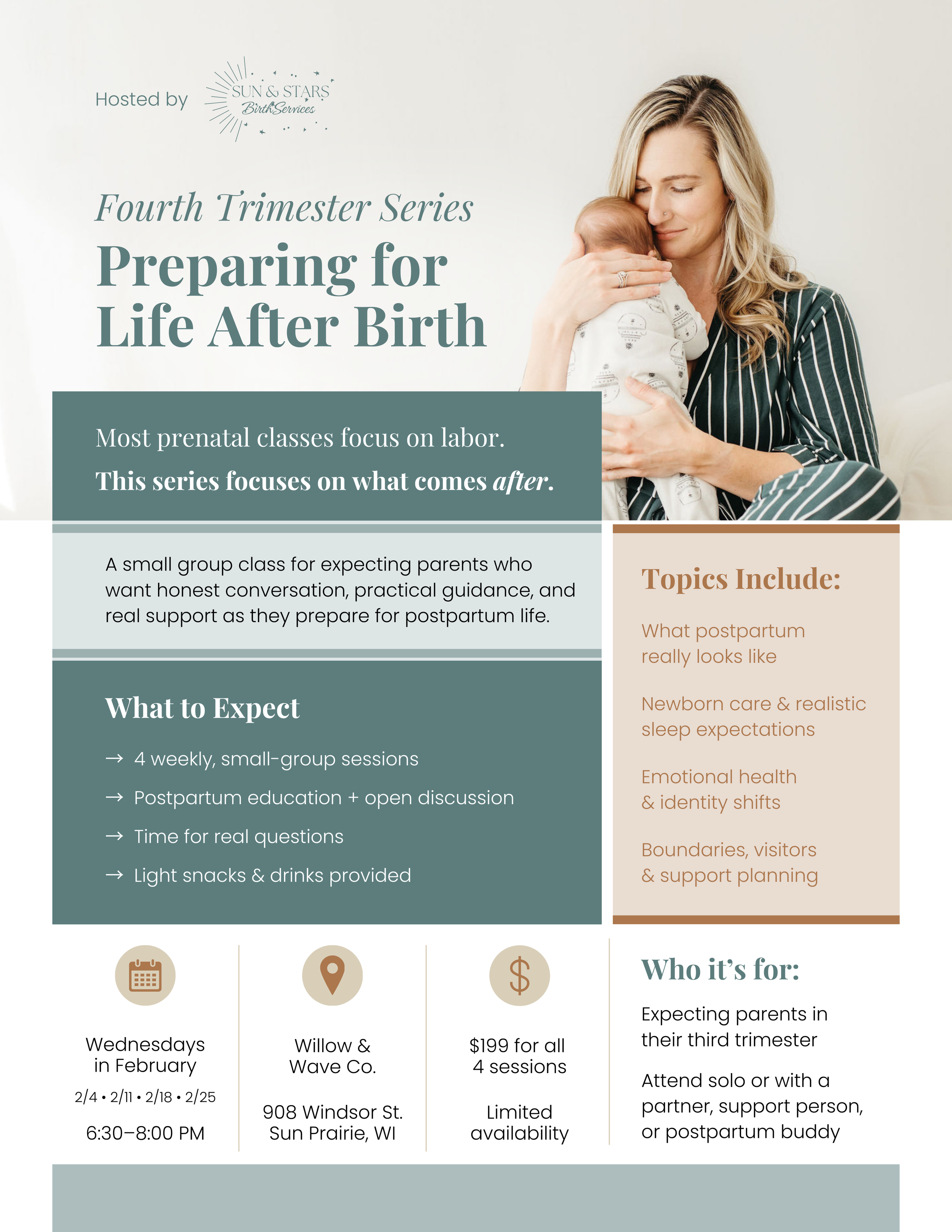 The Fourth Trimester Series Preparing for Life After Birth — A 4-Week Small Group Class for Expecting Parents