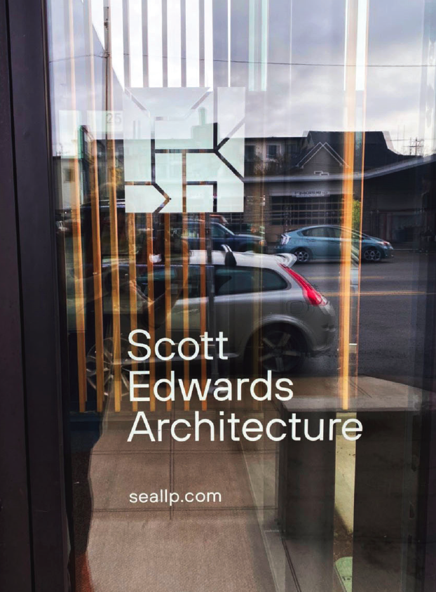 Scott Edwards Architecture | Wordmark Door Signage | The Beauty Shop