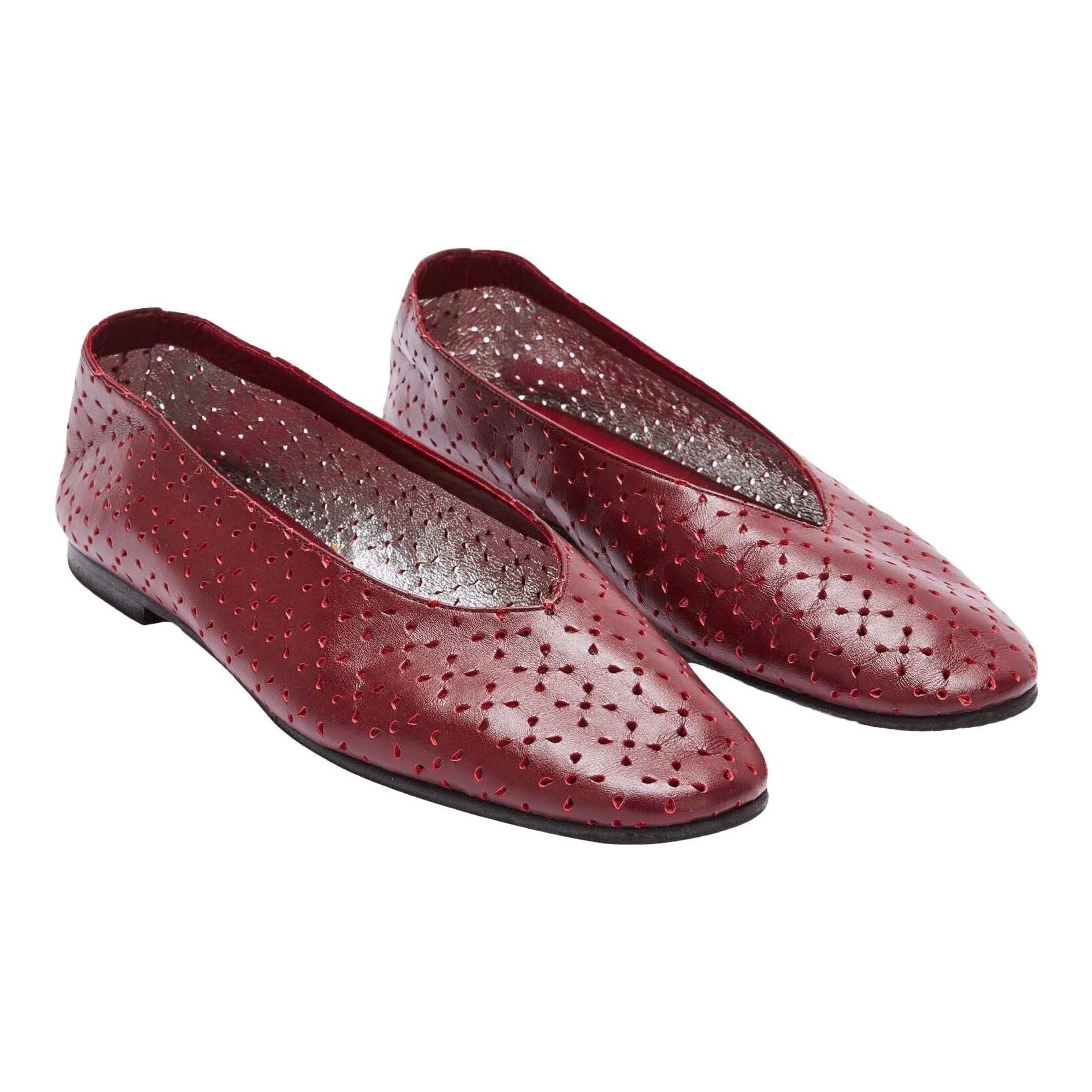Balzac Paris Freddie Perforated Ballerinas