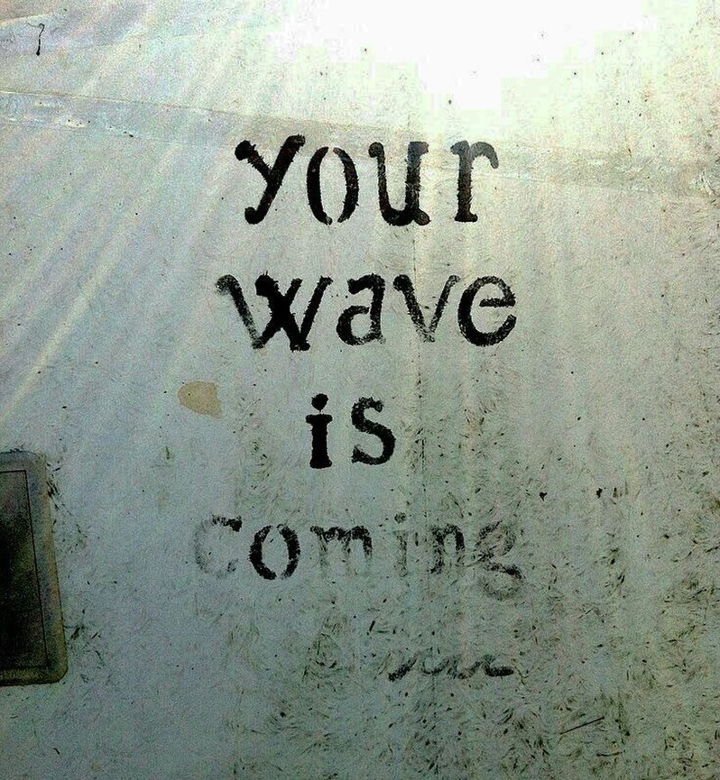 It won&rsquo;t pass you by. 🧡
#thetidalist #thetidalistquotes #wordsofwisdom #yourwaveiscoming #oceanmotion
