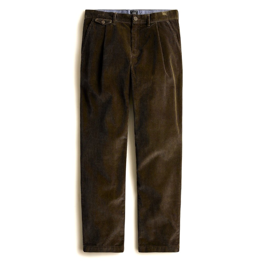 J.Crew Single-pleat 10-wale corduroy pant