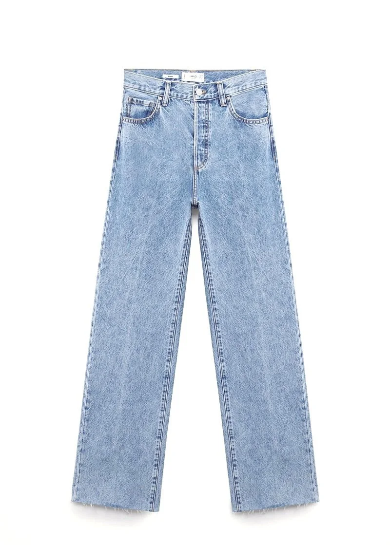 MANGO Wide Leg Pants