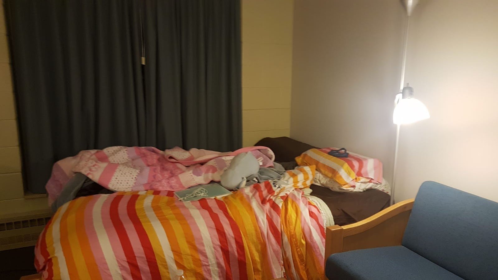 My dorm room at suzuki camp! We had no air conditioning.